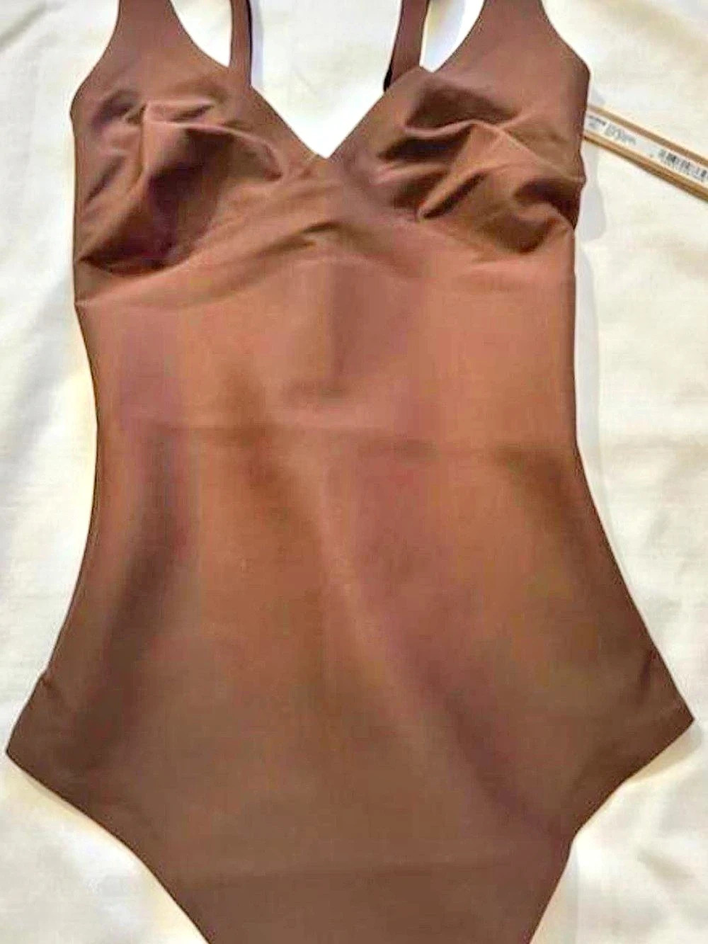 SKIMS Body Sculpt Thong Bodysuit Brown
